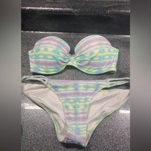 Multi-colored Victoria secret swim suit